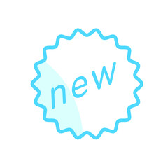 Vector illustration, new label icon design template