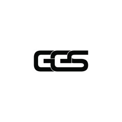 ges letter original monogram logo design
