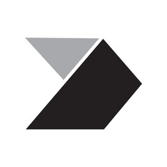 creative simple initial d logo