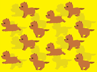 Animal Animation Australian Terrier Cartoon Vector Seamless Wallpaper
