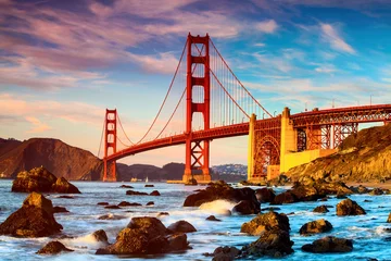 Foto op Aluminium Golden Gate Bridge, San Francisco © Jennifer Chen