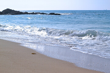 waves on the beach