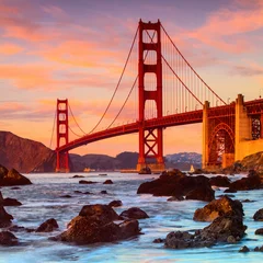 Keuken spatwand met foto Golden Gate Bridge, San Francisco © Jennifer Chen