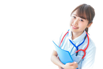 笑顔の若い看護師