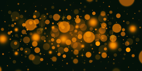 Yellow abstract bokeh light background