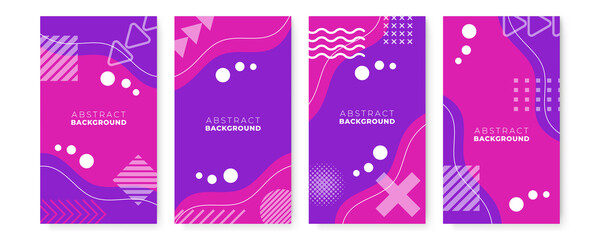 Big set of bright vector colorful watercolor background for poster, brochure or flyer