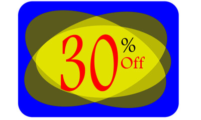 Personalized number for birthdays, discounts on commercial percentages on promotion