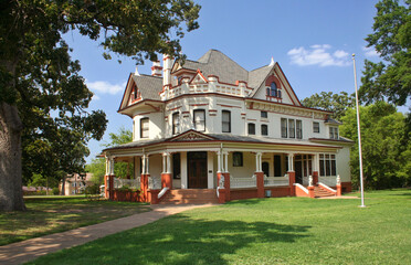 Fototapeta na wymiar Historic Mansion in Rural Small Town, East Texas