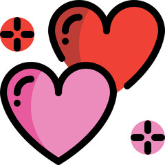 love color outline icon