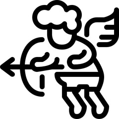 cupid outline icon