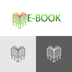 Vector Logo Design For Entertainment And Education Book Website