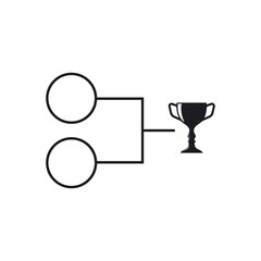 final tornament table vector icon illustration dessign template