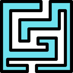 dungeon color outline icon