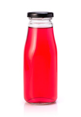 Red Juice in glass bottle