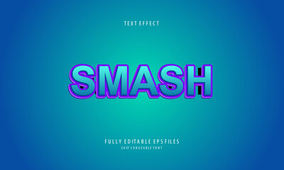 smash style editable text effect