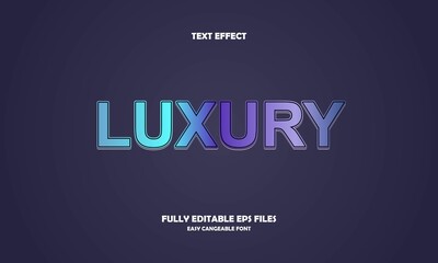 luxury style editable text effect