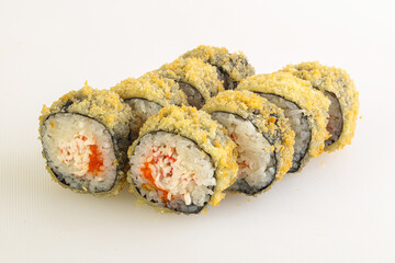 Japanese tempura roll with fish