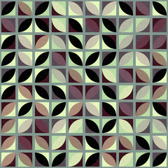Abstract Geometric Pattern generative computational art illustration