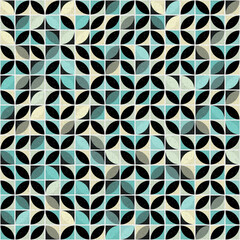 Abstract Geometric Pattern generative computational art illustration