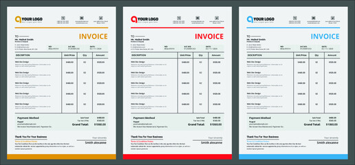 Business invoice form template. Bill form business invoice accounting
