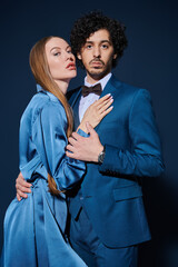 elegant man and woman