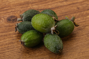 Tropical green sweet fruit Feijoa