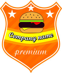 Logo for fast food vector