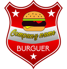 Logo for fast food vector