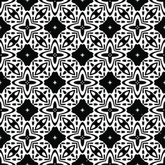 floral seamless pattern background.Geometric ornament for wallpapers and backgrounds. Black and white 

pattern. 