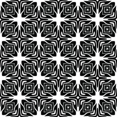 floral seamless pattern background.Geometric ornament for wallpapers and backgrounds. Black and white 

pattern. 