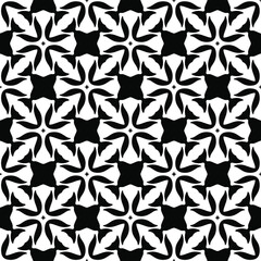 floral seamless pattern background.Geometric ornament for wallpapers and backgrounds. Black and white 

pattern. 