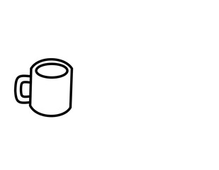 マグカップ(線画)