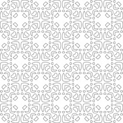 Vector geometric pattern. Repeating elements stylish background abstract ornament for wallpapers and 

backgrounds. Black and white colors 