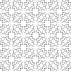 Vector geometric pattern. Repeating elements stylish background abstract ornament for wallpapers and 

backgrounds. Black and white colors 
