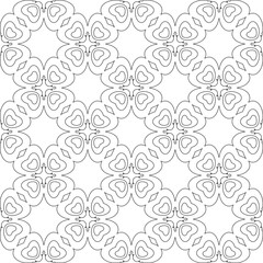 Vector geometric pattern. Repeating elements stylish background abstract ornament for wallpapers and 

backgrounds. Black and white colors 