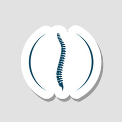 Simple Spine human graphic icon