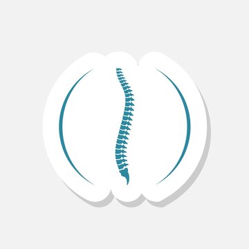 Simple Spine human graphic icon