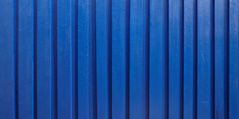 Background blue classic wood fence planks texture in wooden wallpaper