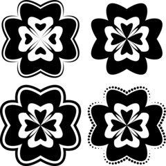 Fototapeta premium set of elements, set of heart