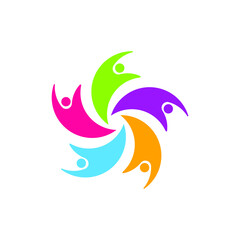 community logo icon design template vector