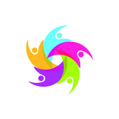 community logo icon design template vector