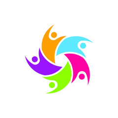 community logo icon design template vector