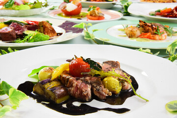 フレンチコース　ビーフステーキ