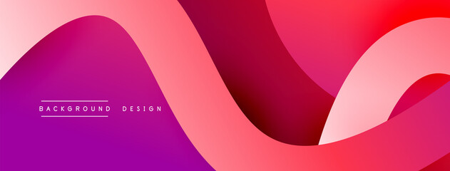 Abstract overlapping lines and circles geometric background with gradient colors