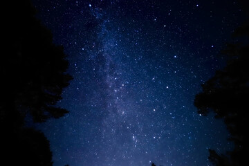Fototapeta na wymiar starry night sky with galaxy