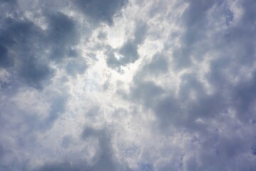 空と雲と日の光