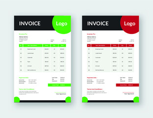 Invoice Design eps