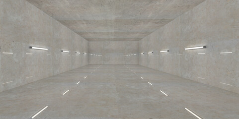 nice concrete simple wall horizontal line lighting high gloss flooring urdan style 3d place image2