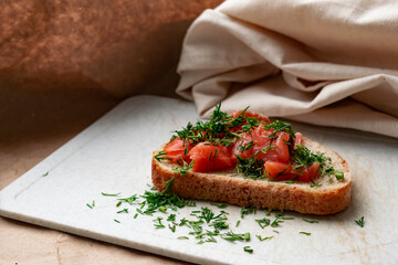 bruschetta with tomato