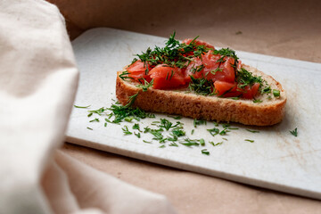 bruschetta with tomato